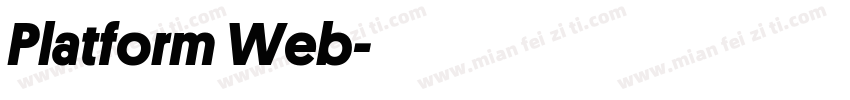 Platform Web字体转换